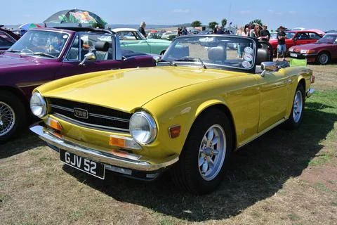A 1973 Triumph TR6 Stock Photos