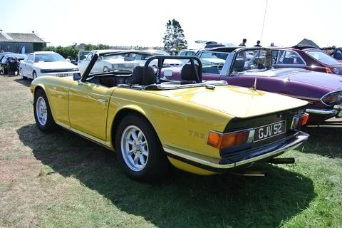 A 1973 Triumph TR6 Stock Photos