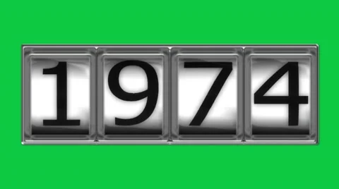 1974 on billboard Stock Footage 10598770