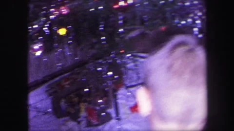 1974: christmas with children LYNBROOK, NEW YORK Stock Footage