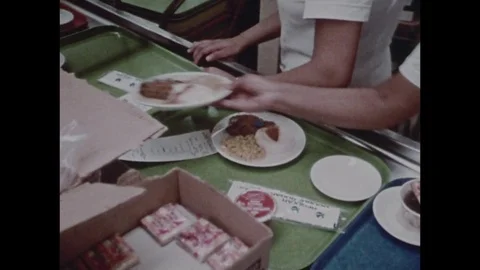 1974-Harper University Hospital / Service Wagon / USA / 1974 Stock Footage