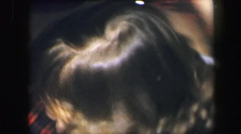 1974: an indoor family party is seen LYNBROOK, NEW YORK Stock Footage