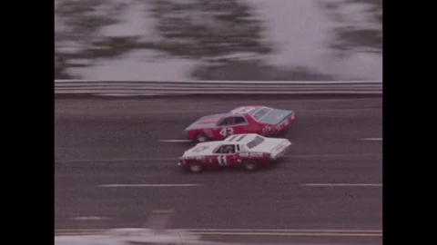 1974-Motor Sports / Petty Enterprises / USA / 1974 Stock Footage