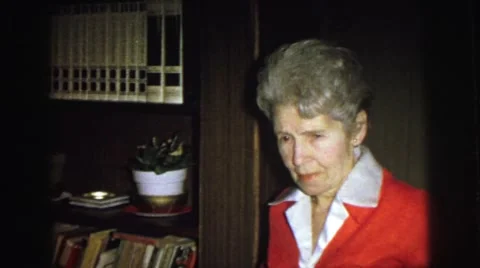 1974: a woman preparing something LYNBROOK, NEW YORK Stock Footage