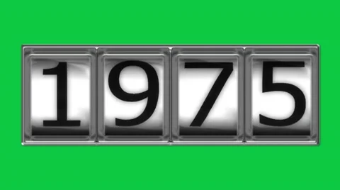 1975 on billboard Stock Footage 10598725