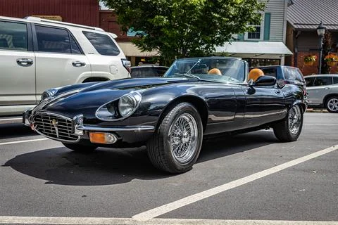 1975 Jaguar E-Type V12 Roadster Stock Photos