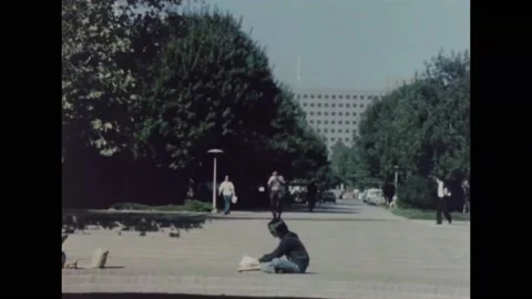 1975 - UCLA students gather for a performance by the Burmese National Theatre Stock Footage 159135920
