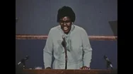 1976 - African American Congresswoman Barbara Jordan Speaks And Governor Jimmy Stock Footage
