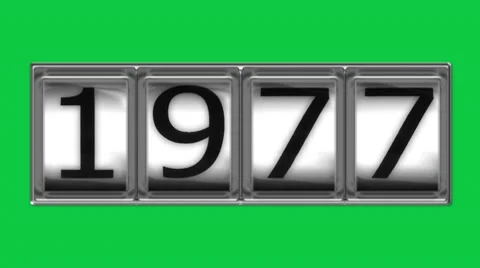 1977 on billboard Stock Footage 10598643