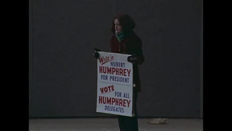 1977-New Hampshire Primary / Presidential Elections / Election Campaign / USA / Stock Footage