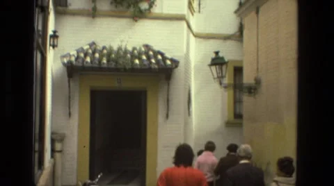 1978: beautiful house in europe FRANCE Stock Footage