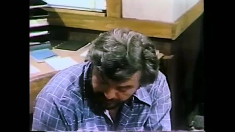 1978 - In this sci-fi film, a man is furious to be quarantined after contact Video stock 159337066