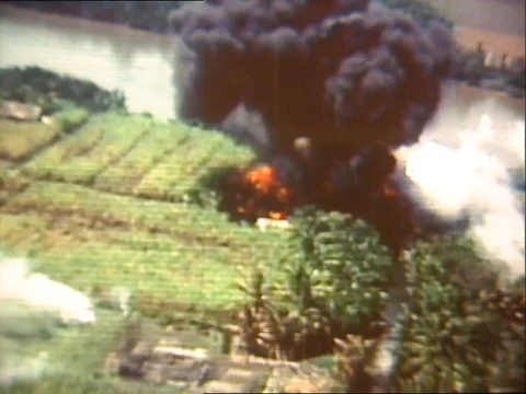 1979-Napalm / Vietnam War / Vietnam / 1970-1979 Stock Footage