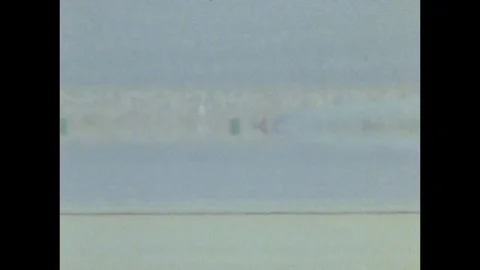 1979-Rocket Car / Sonic Speed / Stan Barrett / USA / 1979 Vídeos de archivo 77842435