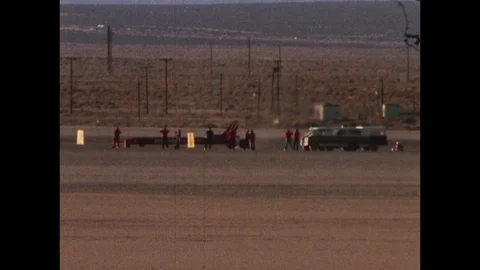 1979-Rocket Car / Speed Record / Stan Barrett / USA / 1979 Stock Footage 77842417