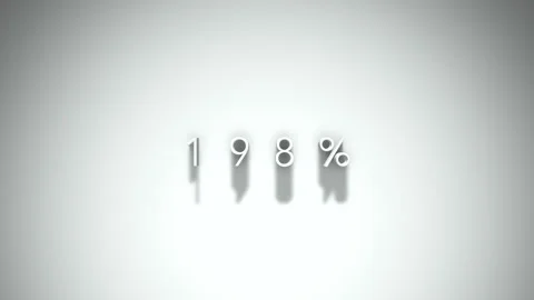 198 3D title animation with shadows on a white background Stock Footage 296823464