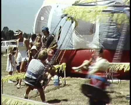 1980: Australian Country Show / Amusement Rides (Archive Footage) Stock Footage 45414534