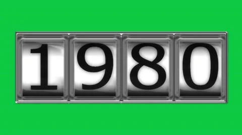 1980 on billboard Stock Footage 10598480