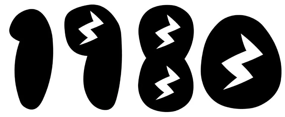 1980 Stock Illustration