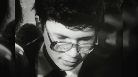 1980s Computer Geeks Nerds in Class Learn Programing Code Vintage Old Film Movie Stock Footage 87298179