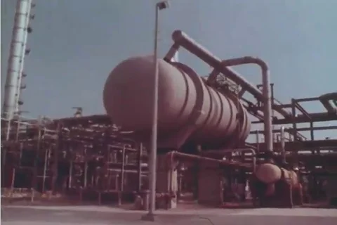 A 1980s management program for hazardous chemical waste Stock-Footage 99670688