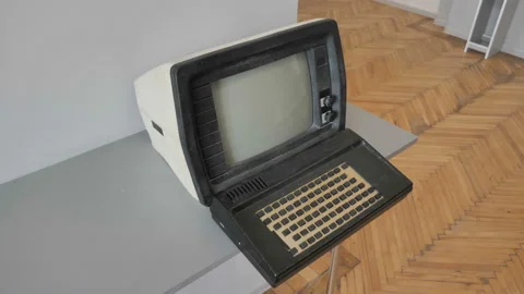 1980S Old Personal Computer PС Stock Footage 153410947
