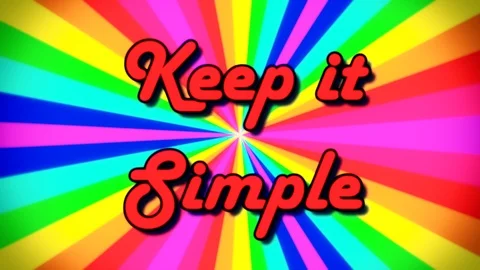 1980s text keep it simple Stock Footage 97318123