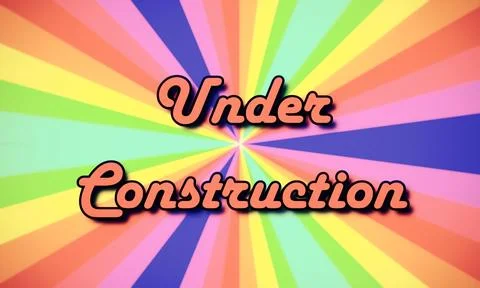 1980s text under construction Stock Illustration