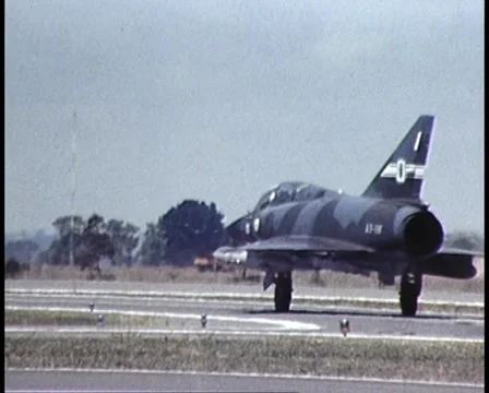 (1981): Australian Army Fighter Jets (Archive Footage) Video stock 44728222