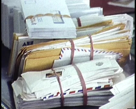 1981: Australian Post Office / Letters / Mail Sorting Stock Footage 46698201