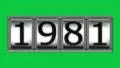1981 on billboard HD Footage