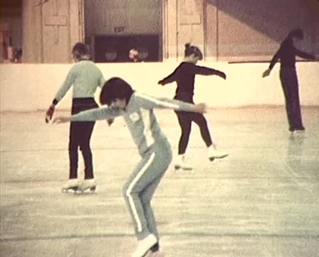1981: Ice Skating Rink  Stock Footage 59997091