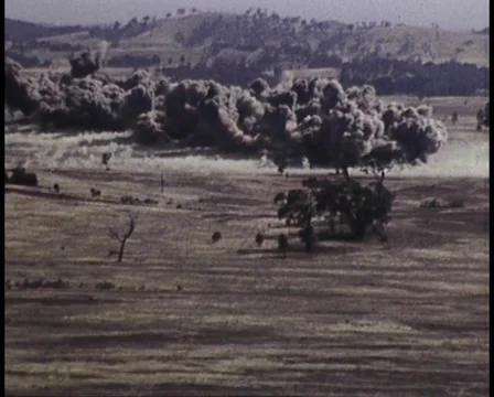 1982: Australian Army War Demonstration   Video stock 44728754