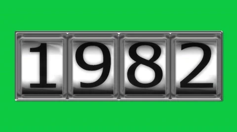 1982 on billboard Stock Footage 10598462