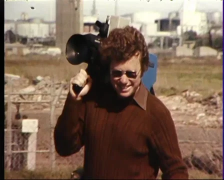 1982: Television News Camera Operator  Stock-Footage 37602615