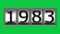 1983 on billboard HD Footage