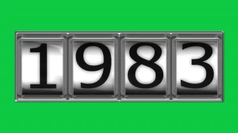 1983 on billboard Video stock 10598452