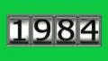 1984 on billboard HD Footage