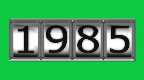 1985 on billboard Stock Footage 10598441