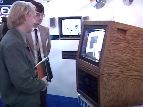 1985: Early Video Jukebox/display Stock Footage 69528148