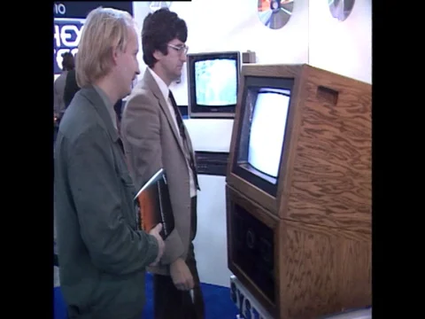 1985: Early Video / Multimedia Juke Box / Touch Screen Stock Footage 69527737