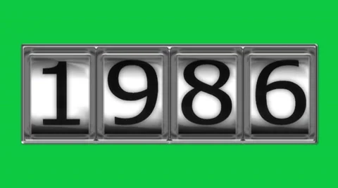 1986 on billboard Stock Footage 10598437