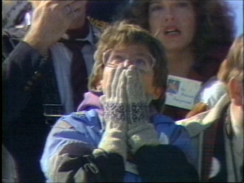 1986-Challenger Catastrophe / USA / 1986 Stock Footage