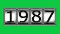 1987 on billboard HD Footage