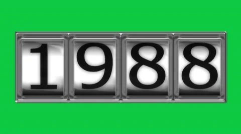 1988 on billboard Stock Footage 10598420