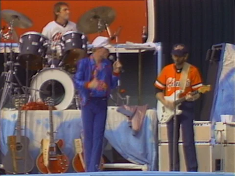1989-The Beach Boys / Pop / Concert / USA / 1980-1989 Stock Footage