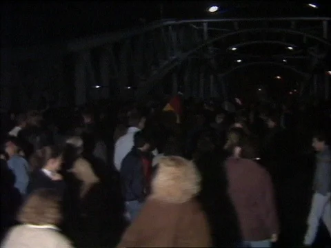 1989-Fall of the Berlin Wall / Germany / 1989 Stock Footage 77871668