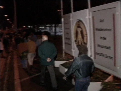 1989-Fall of the Berlin Wall / Germany / 1989 Stock Footage