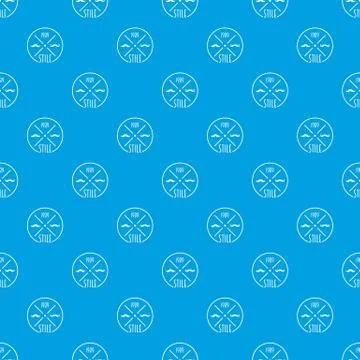 1989 style pattern vector seamless blue イラスト素材