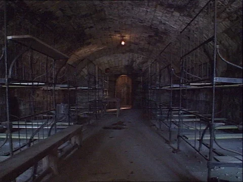 1990-Battlefield / Bunker / Verdun / France Stock Footage